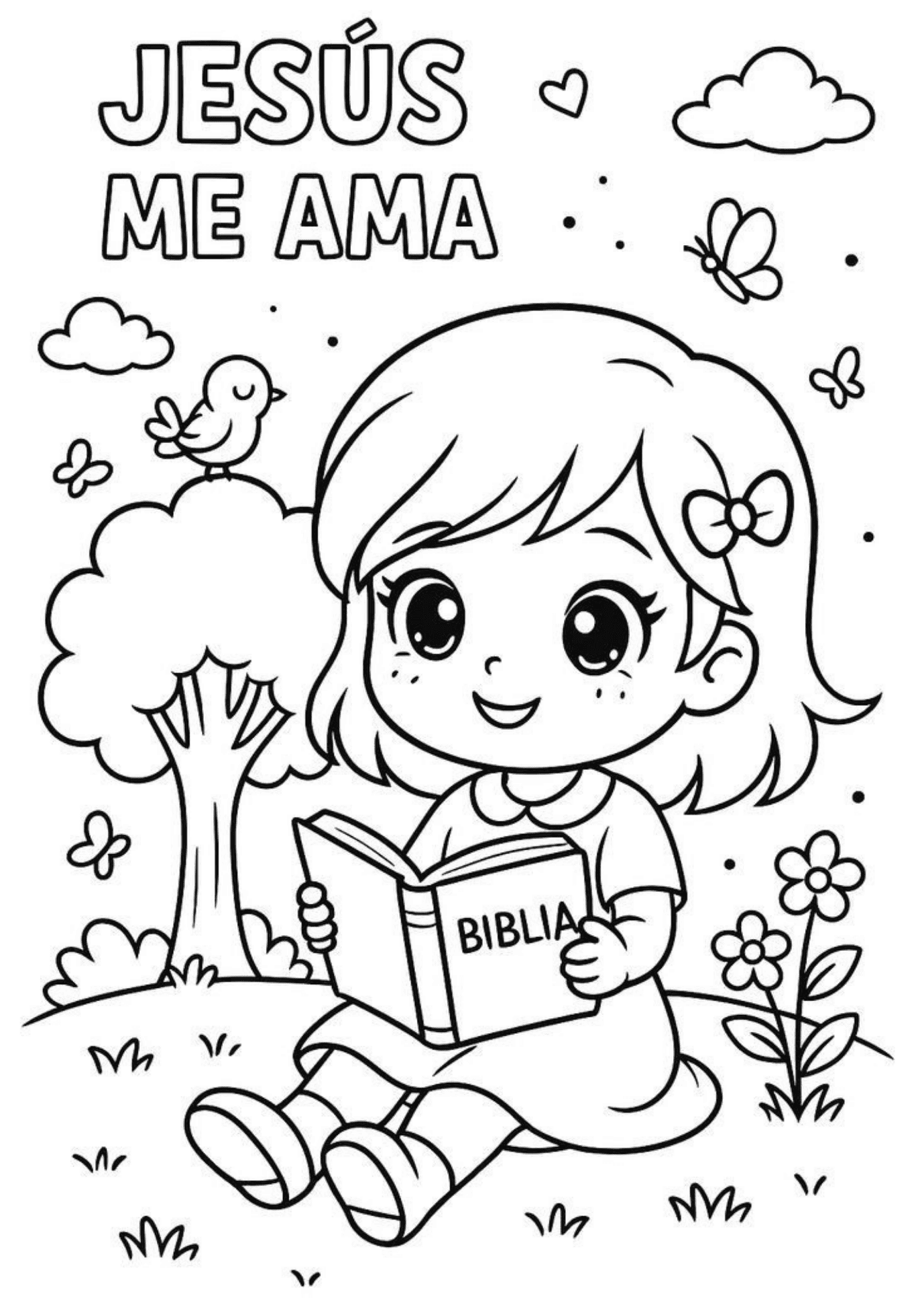 Dibujo bíblico: Jesús me ama